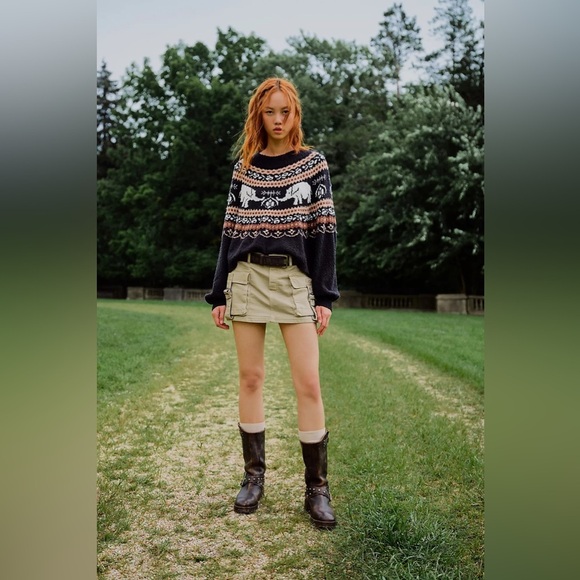 Free people We The Free Denim Cargo Skort - Picture 3 of 7